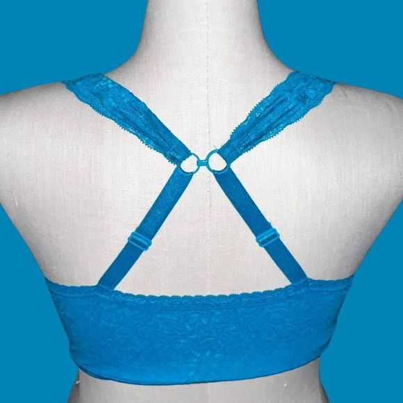 SALE ‼️ NWT Torrid Bralite - 4-Way Stretch Lace Teal Blue Size 0 - Picture 3 of 5